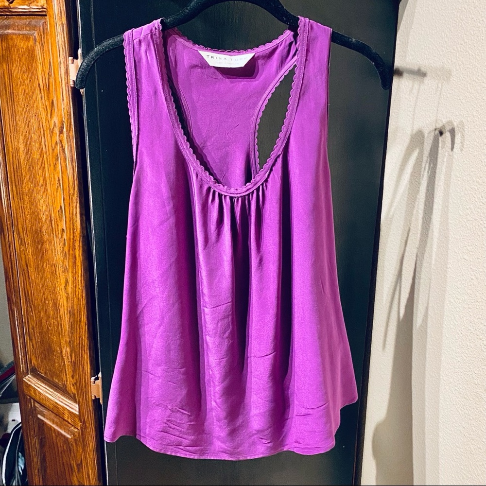 Trina Turk Razor back Tank Top